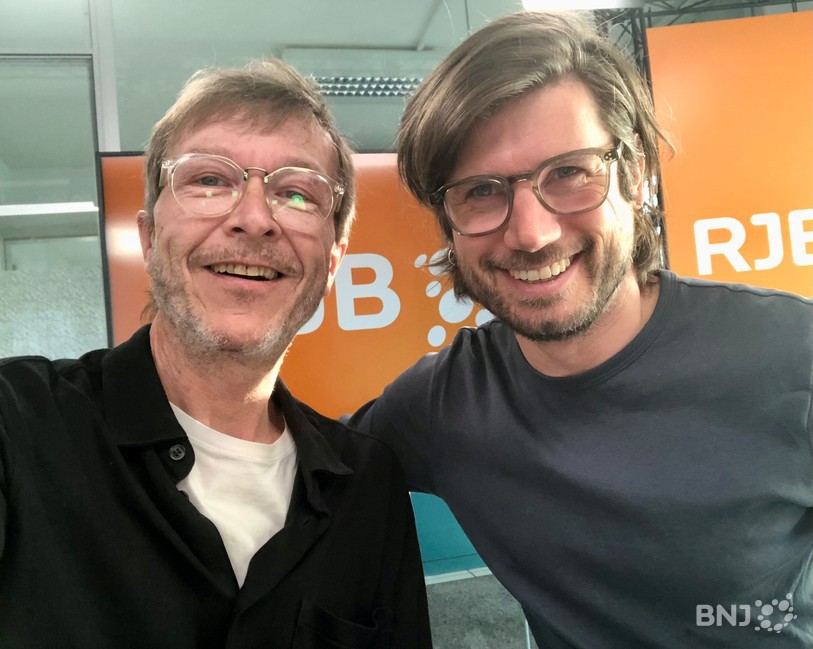 Laurent avec son invité Julien Annoni.