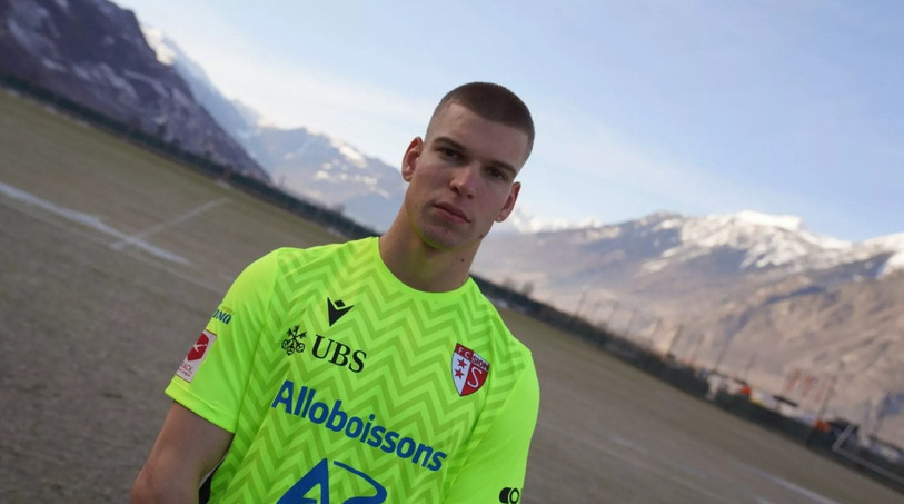 Simon Caillet a revêtu le maillot du FC Sion en ce jeudi 15 janvier 2026. (photo : FC Sion)