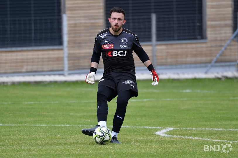 Le gardien du FC Bassecourt, Egzon Havolli, s'est bien défendu samedi. (photo d'archives : Georges Henz).