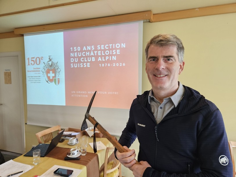 Jean-Daniel Quidort, président de la section neuchâteloise du Club Alpin Suisse.