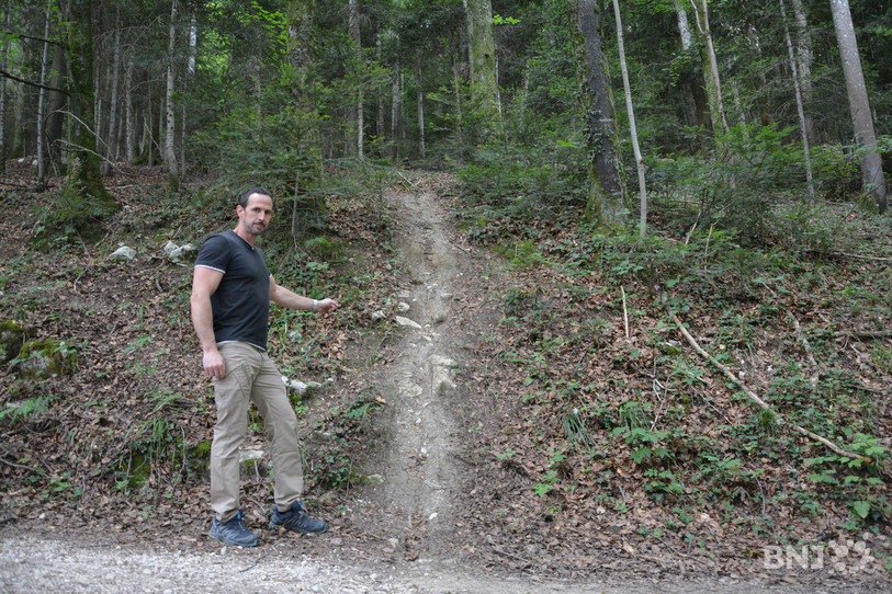 En arrivant d'une pente aussi raide, difficile de s'arrêter à l'intersection avec le chemin selon Luc Roueche, garde forestier.