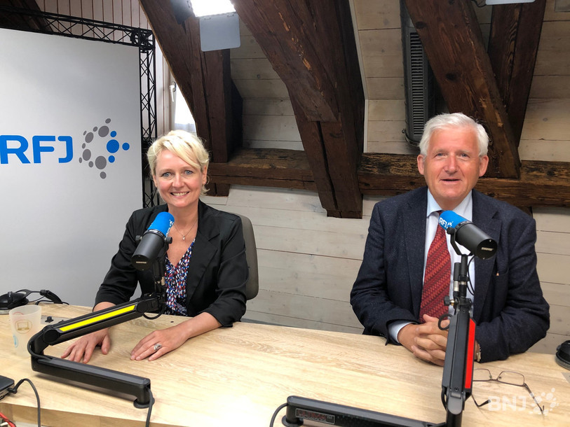 Isabelle Moret et Hans Stöckli sont en visite de deux jours dans le Jura.