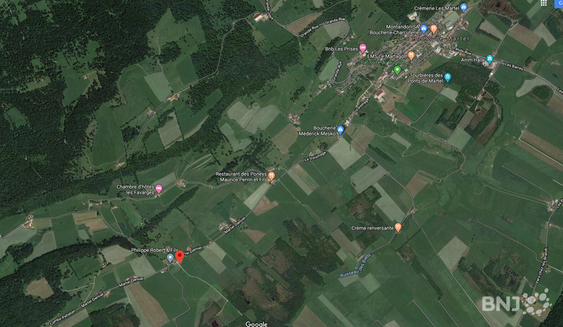 La cavalière et sa monture ont été retrouvées à proximité du lieu-dit Rocheta-Dessous. (Photo : Google Maps)