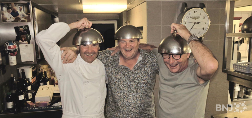 Pierre-André Ayer du Restaurant de Perolles à Fribourg, Claude Frôté du Bocca à St-Blaise et Jean-Marc Soldati, l’Hôtel du Cerf à Sonceboz