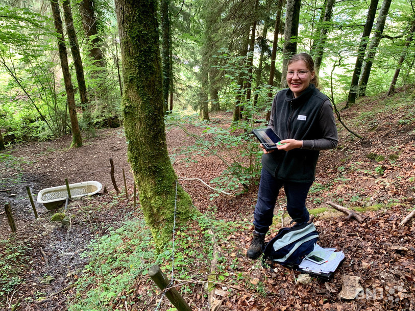 Un vrai travail de terrain pour la biologiste Carine Beuchat.