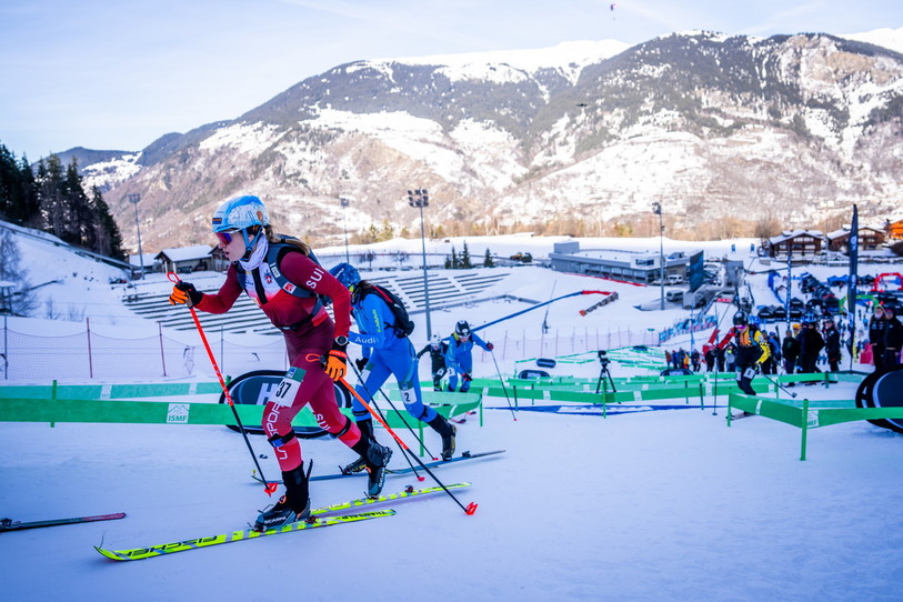 Marianne Fatton a terminé dernière de la finale ce samedi en Espagne. (Photo : KEYSTONE/Maxime Schmid).