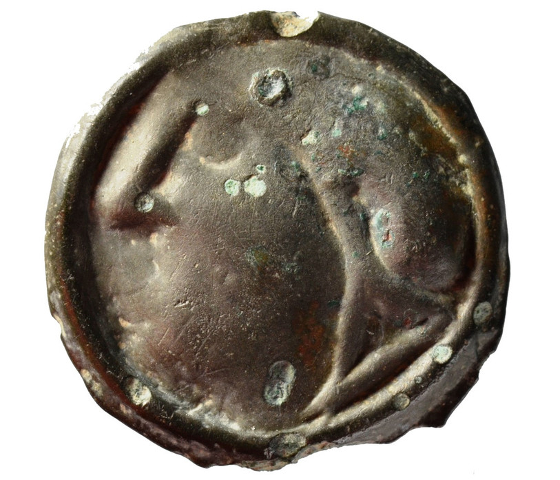 Une pièce de monnaie découverte sur le site du Montchaibeux.