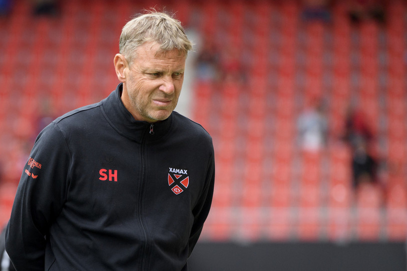  Stéphane Henchoz le sait, son Xamax n'est pas passé loin de la victoire face au SLO. (Photo Keystone)