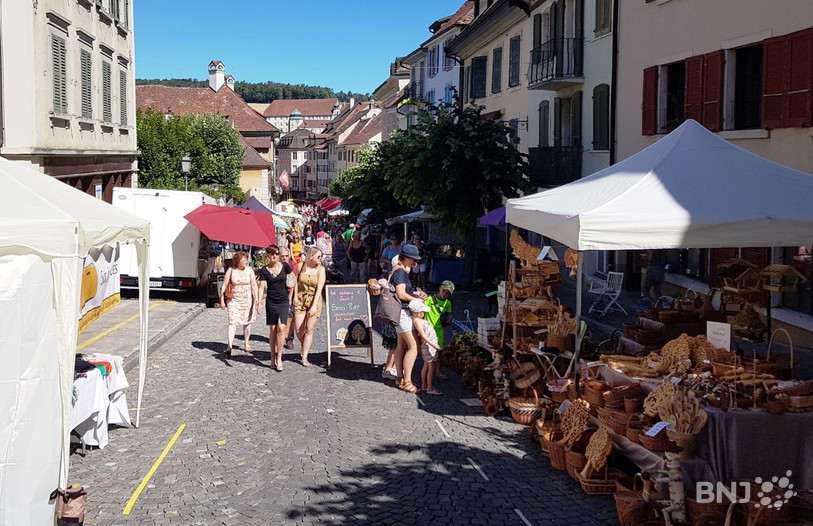 Les artisans ont proposé leurs créations ce lundi à Porrentruy.