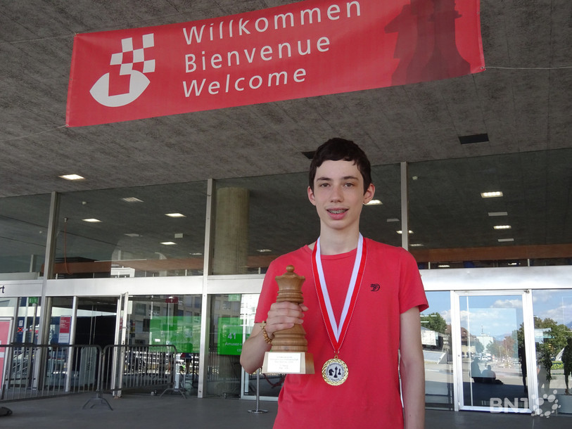Raphaël Erne a gagné le championnat d'échecs suisse chez les moins de 14 ans. 