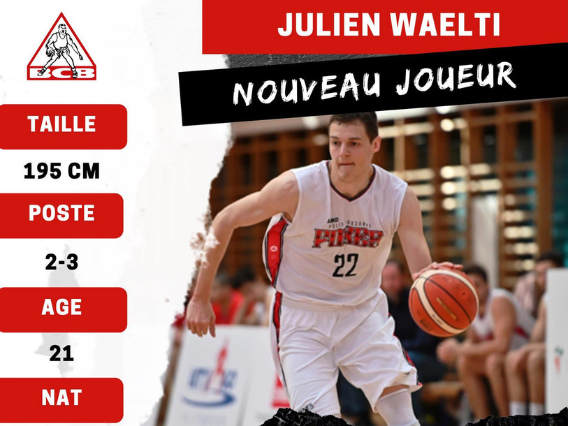 Julien Wälti évoluera avec le BC Boncourt la saison prochaine (photo : Facebook BCB).