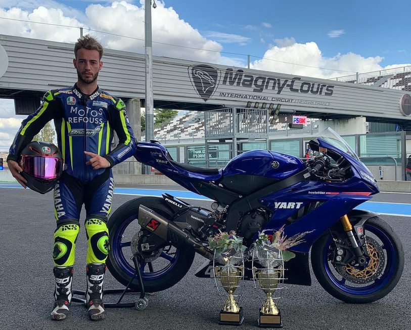 Stéphane Frossard a frappé fort dès l'ouverture du championnat de France de Supersport 600.