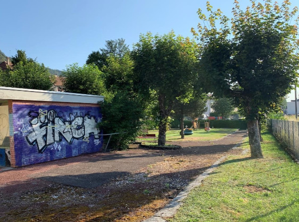 Le projet devrait trouver refuge sur le jardin public. (Photo : St-Imier)