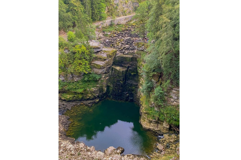Le Saut-du-Doubs ne coule plus depuis mardi. C'est 10 jours plus tôt que lors de la sécheresse de 2018. (Photo : Météo franc-comtoise via Facebook)