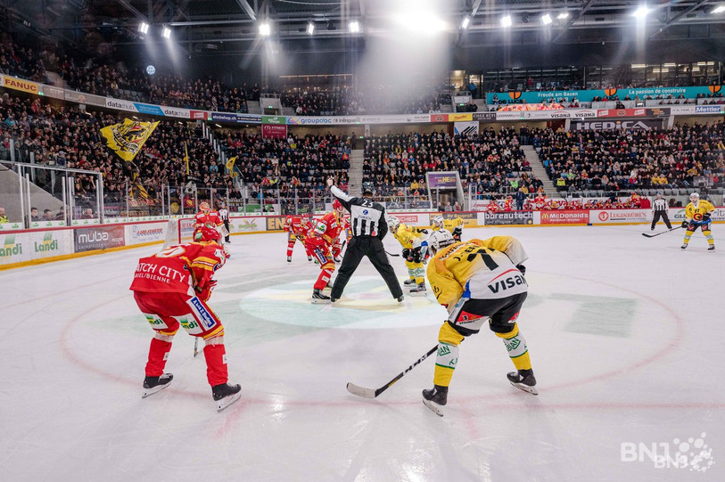 Le début de saison pour le HC Bienne est repoussé à début octobre. (Photo : Jonathan Vallat).