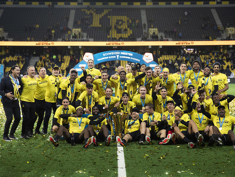 Young Boys attendra une semaine supplémentaire avant de remettre en jeu son titre de champion de Suisse. (Photo : KEYSTONE/Peter Klaunzer).