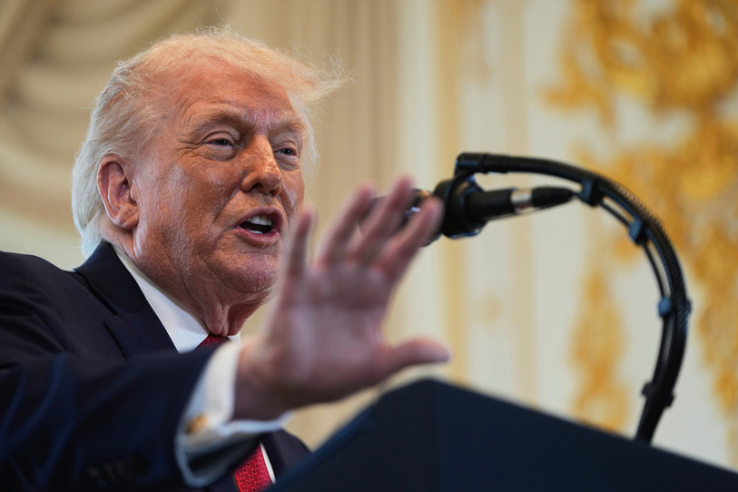 Donald Trump devrait s’exprimer à Davos mercredi après-midi. (Photo : Keystone / AP Photo / Julia Demaree Nikhinson)