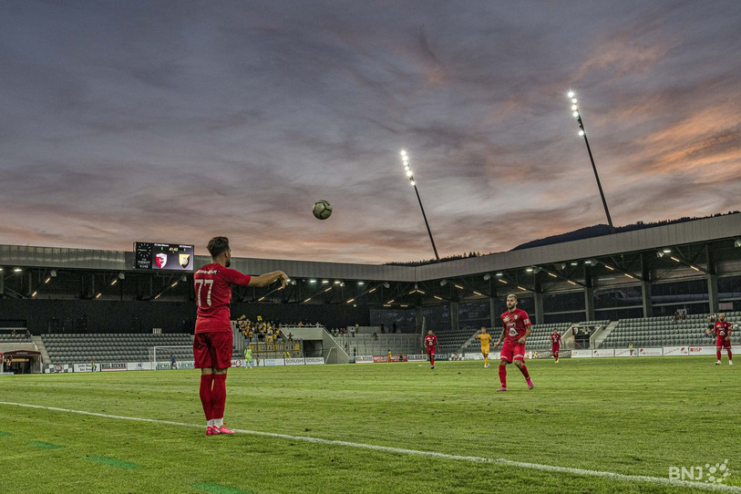 La pause hivernale sera particulièrement longue cette année pour le FC Bienne (photo : Jonathan Vallat).