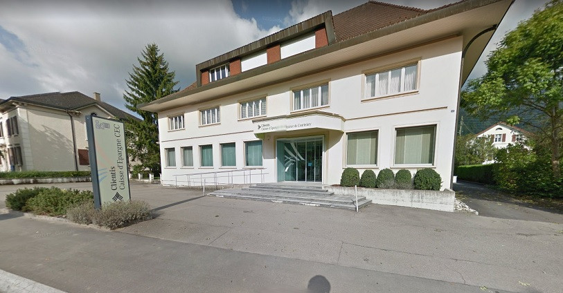 La banque de Courtelary. (Photo : Google maps/ archives).