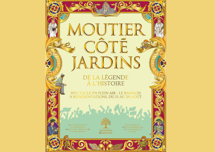L'affiche de « Moutier côté Jardins, de la légende à l’histoire »