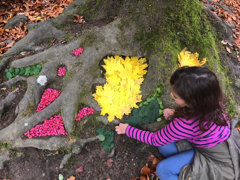 Le land art se réalise uniquement avec des éléments de la nature. (Photo: Myriam Kachour)