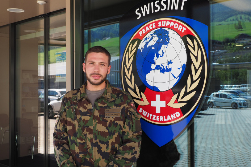 Rafael Magalhaes Soares s'apprête à passer six mois au Kosovo au sein de la Swisscoy. (Photo: Swisscoy)