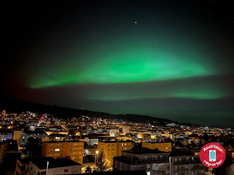 Les aurores boréales étaient visible notamment depuis La Chaux-de-Fonds. 