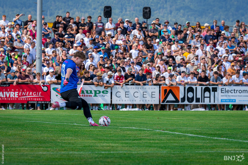 Le FC Courtételle avait évolué à guichets fermés contre Young Boys en Coupe de Suisse de football. (Photo : archives Cédric Prudat)