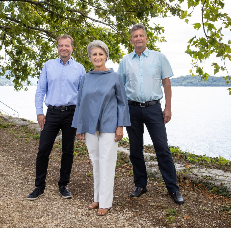 Un ticket à trois pour l'exécutif. De gauche à droite : Christian Ferrier, Catherine Frioud Auchlin et Jacques Wenger. 