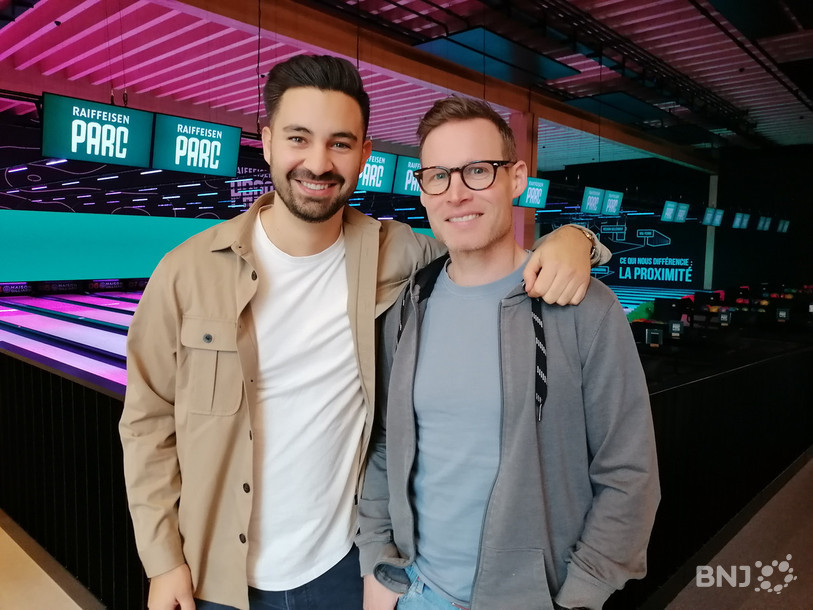 Diego Rohner, le promoteur du projet, et Dave Cattin, le directeur, ont le sourire dans le nouveau centre dédié au sport et aux loisirs.