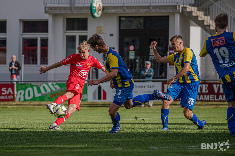 Maxime Eschmann a permis au FCTT d'arracher un point samedi. (Photo: Jonathan Vallat)