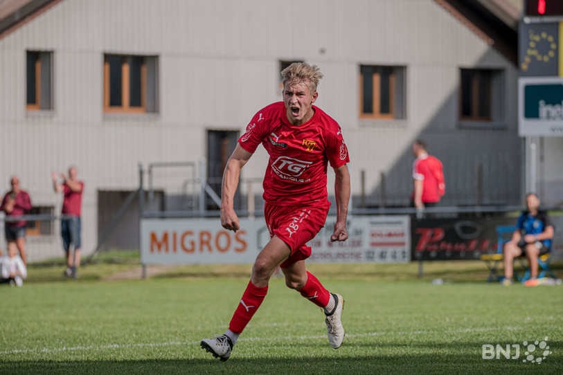 Maxime Eschmann a inscrit une réussite pour le FCTT samedi (photo : archives/Jonathan Vallat).