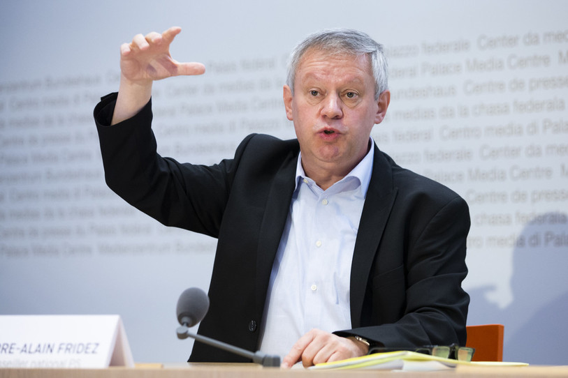 Le conseiller national jurassien Pierre Alain Fridez remet en cause la procédure d'achat du F-35. (Photo : archives KEYSTONE ATS / Peter Klaunzer).