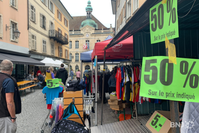 Les commerçants ont joué le jeu des prix cassés ce samedi à Porrentruy.