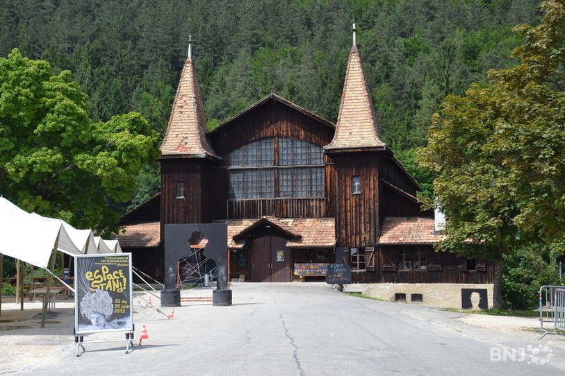 Vue de l'ancien stand de Moutier