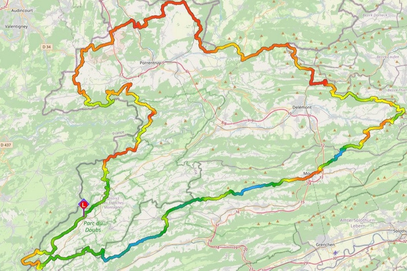 Le GSFM va suivre les chemins pédestres plutôt que la frontière cantonale (photo : Groupe Sportif Franches-Montagnes).