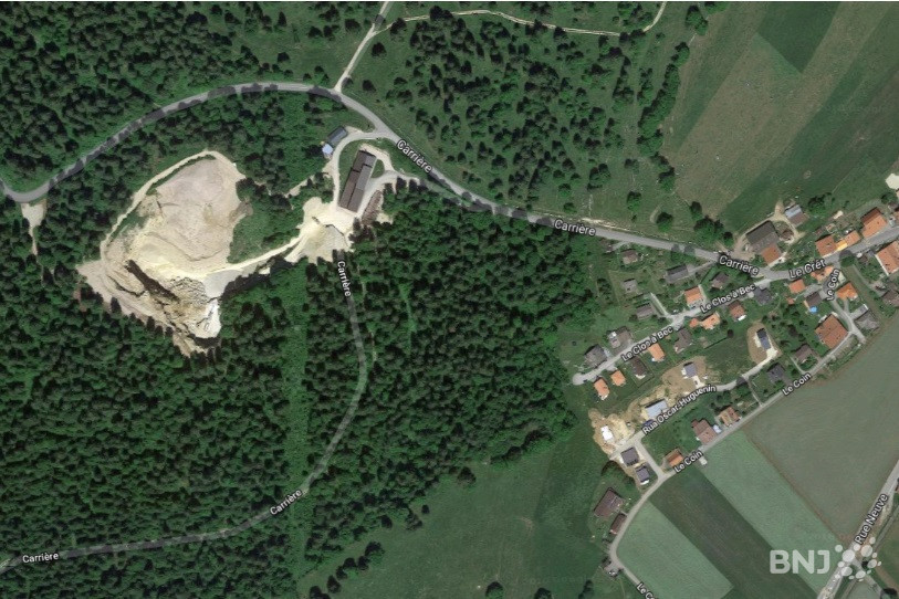 Le projet prévoit une extension au sud de la carrière actuelle. (Photo : archives)