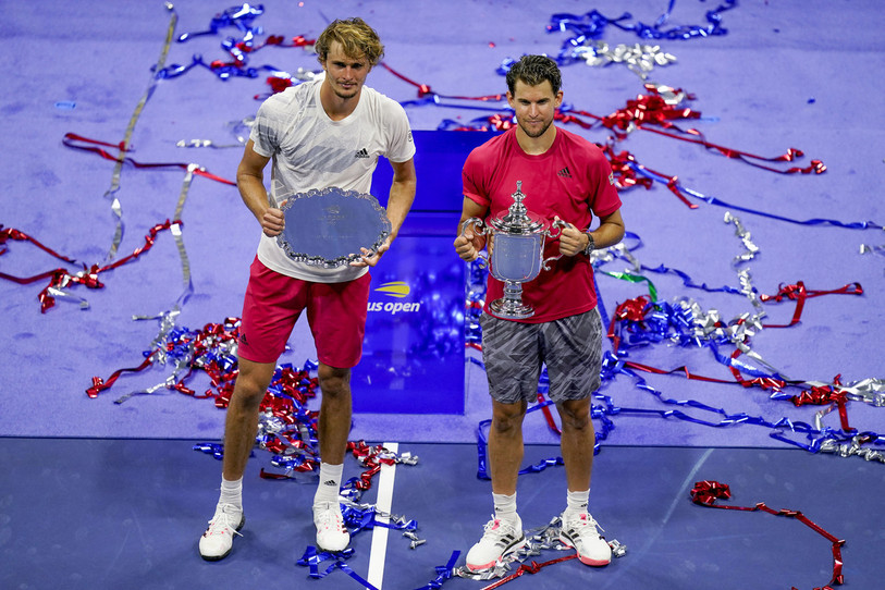 Alexander Zverev et Dominic Thiem sauront-ils résister au retour du trio infernal Djokovic-Nadal-Federer ? (Photo : AP Photo/Seth Wenig)