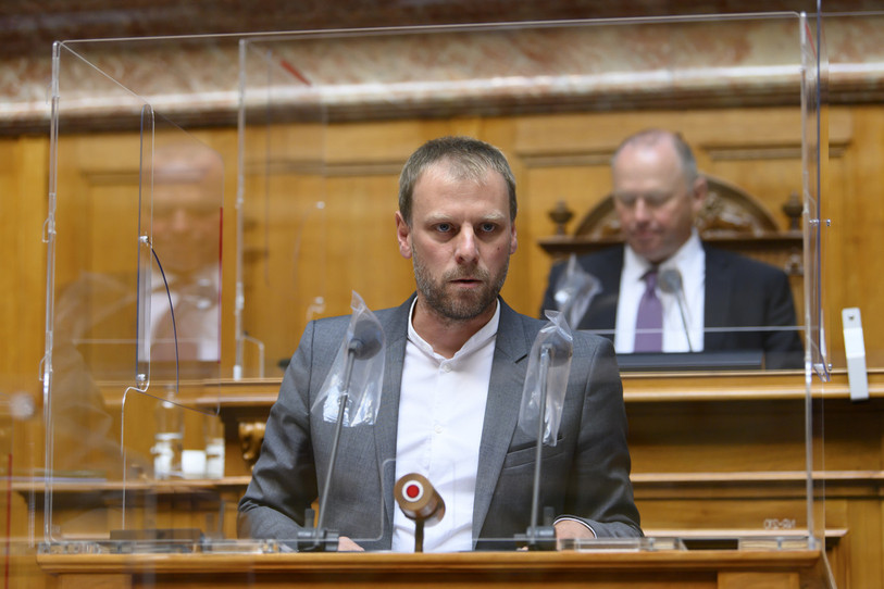 Fabien Fivaz est conseiller national pour Les Verts, nous l'avons rencontré. (Photo : KEYSTONE/Anthony Anex)