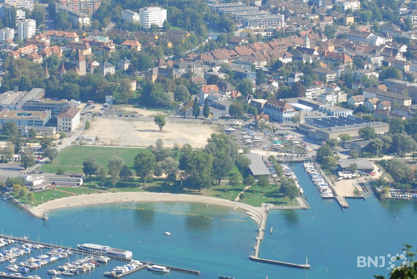 Les travaux pour le réseau énergétique sont en cours sur les rives ouest du lac entre Bienne et Nida
