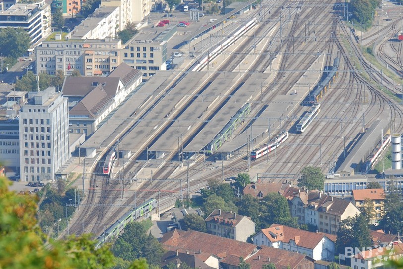 La gare de Bienne. Photo : archives