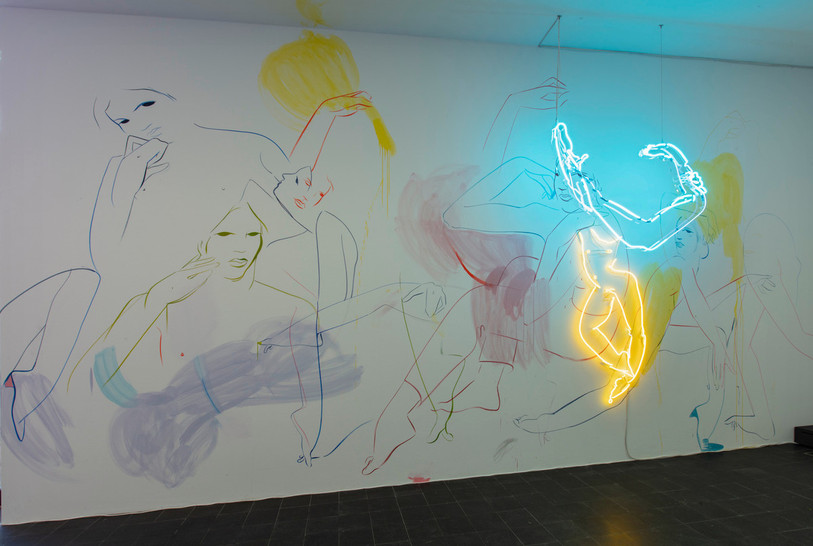Une fresque de la peintre écossaise France-Lise McGurn. (Photo: Pasquart)