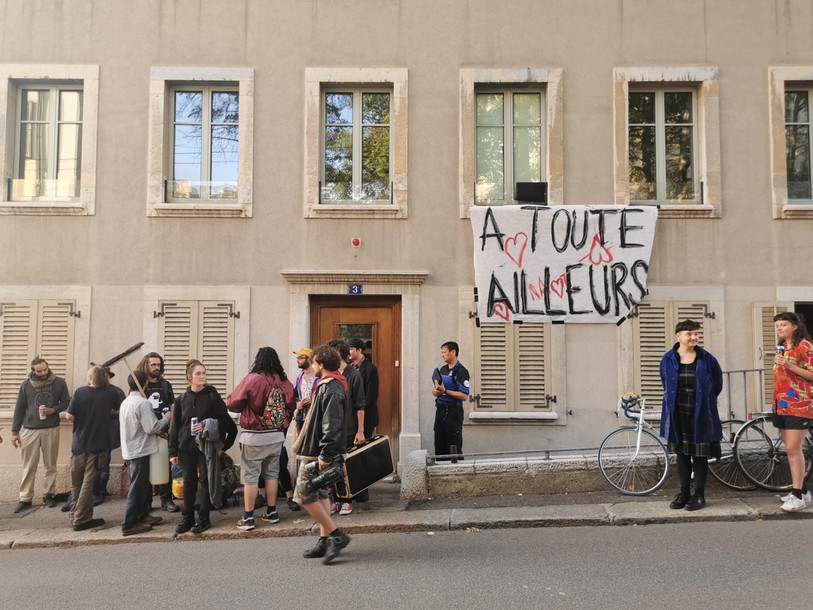 Le collectif a quitté les lieux dans le calme (Photo: Collectif L.A.C)