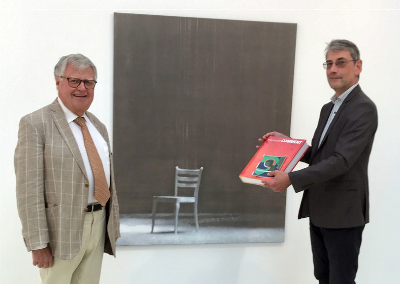 Dominique Charmillot (à droite) et son prédécesseur Hubert Frainier.