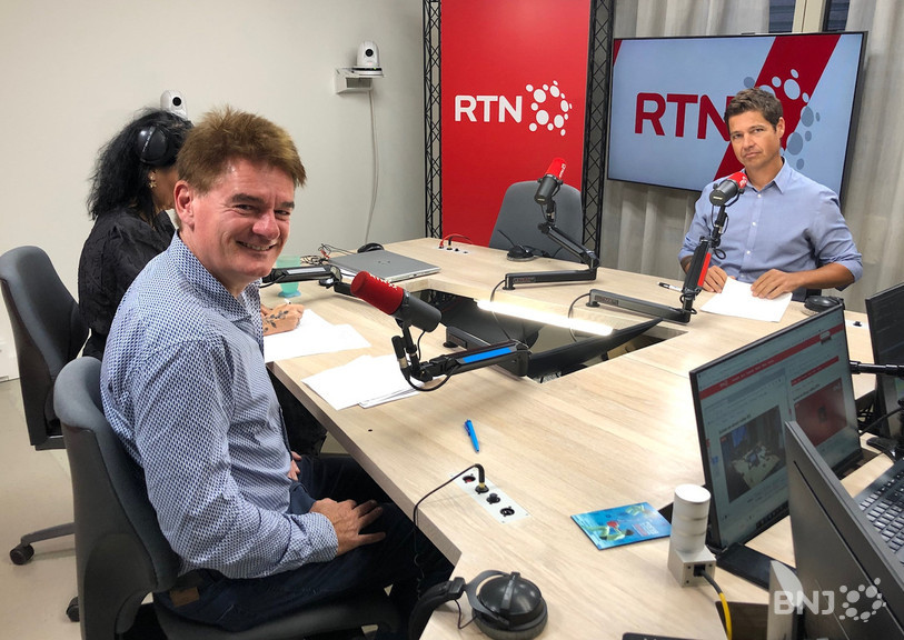 De gauche à droite : Stéphane Bondallaz (PLR) et Grégory Jaquet (PS) ont débattu ce jeudi sur la commune de Milvignes.