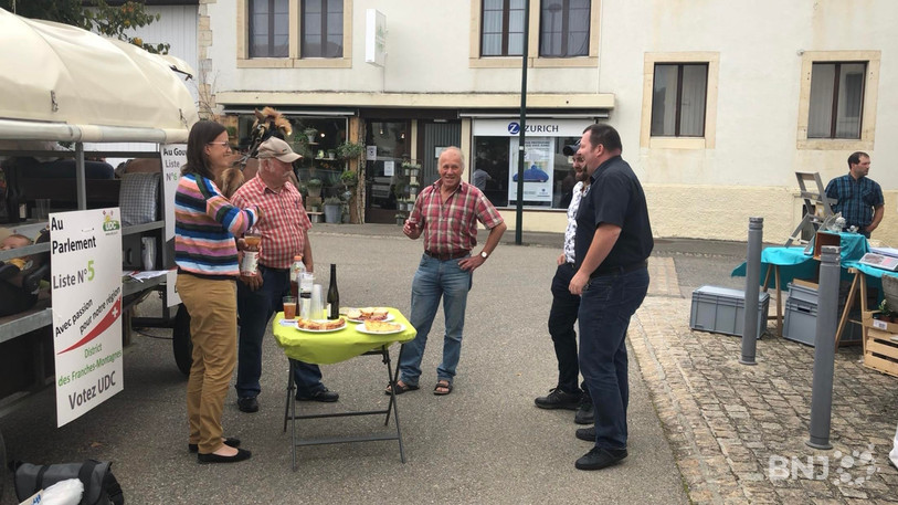 L'UDC Jura a notamment fait campagne à Saignelégier. 