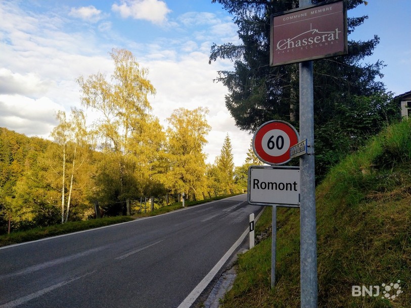 L'entrée du village depuis Vauffelin.