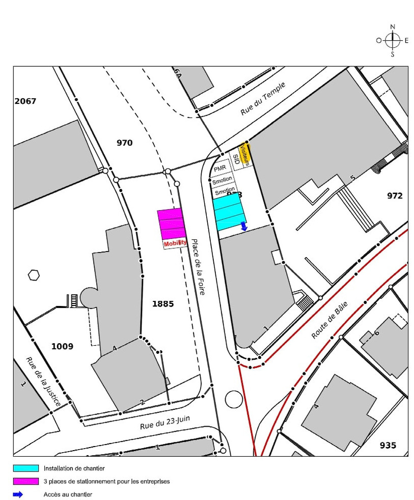 Le plan du parking des SID sera modifié lors des travaux du bâtiment. (Photo: SID)