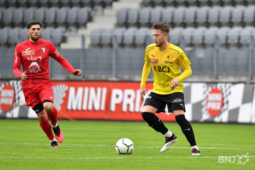 Ken Steullet a inscrit le 1-0 sur cette tête. (Photo : Georges Henz).