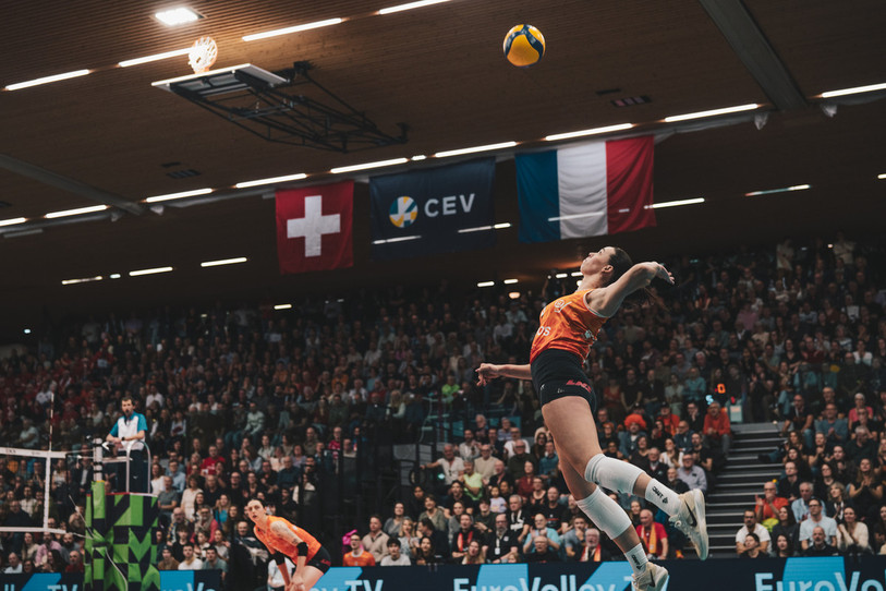 Maia Dvoracek veut réaliser le triplé avec le NUC cette saison encore. (Photo : Albin Tissier)